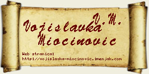 Vojislavka Miočinović vizit kartica